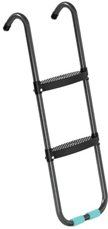Trampolin-Treppen, Leiter für Trampolin,2 Stufen/3 Stufen breite rostbeständige Stahlleiter mit Breiten rutschfesten Stufen - Einfach zu installierende Trampolinleiter für Kinder