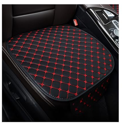JNNJ 2 Stück Sitzkissen Auto Vordersitze, Auto Sitzauflage, Anti-Rutsch Sitzschoner, Für Vordersitz(Rot)