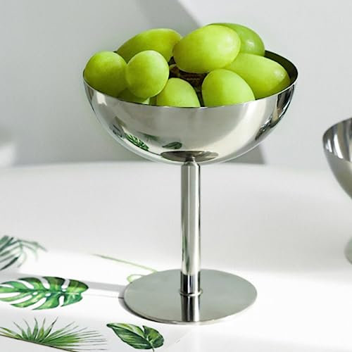 JOROBURO Eisbecher, Edelstahl, Spülmaschinenfest, Stabil, Champagnerkelch, Lebensmittelecht, Spülmaschinenfest, Stabil, Champagnerkelch, Dessertschalen für Party, Familie, Bar, Café