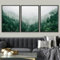 Ueiwffzo 3er Poster Set Wandbilder Wohnzimmer, Grüner Wald Wandbilder ohne Rahmen, Natur Bilder Deko Wanddeko für Flur Wohnzimmer Schlafzimmer Badezimmer (40 x 50 cm)
