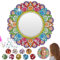 Capaneus Bunt Bastelset Mandala Diamond Painting Spiegel, Mandala Spiegel Diamond Painting Kinder, Basteln Diamond Painting Spiegel, Mandala Kosmetikspiegel Mädchen für DIY, Geschenk, Zimmer Deko