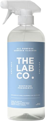The Lab Co. Antibacterial All Purpose Cleaner 750ml Multi Surface Cleaning Spray Soothing Fragrance Linen Chamomile White Rose