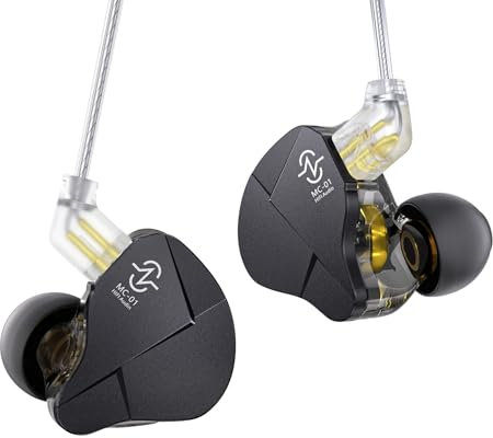 Yinyoo CCZ MC01 Soul Ecouteurs Filaires Intra-Auriculaires IEM Double Magnétique DD 10 mm Prise Jack 3,5 mm Écouteurs Filaires Stéréo pour Pop, Rock, Metal, Jazz.