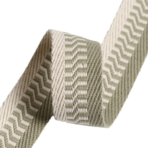 TMTGTS Band, 3,2 cm, 10 yard, snedband med mönster, spännband, twillband, band, band, bindningstejp, sömband, twillband, vävband, fiskben, vävkant, för gör-det-självare, presentförpackningar