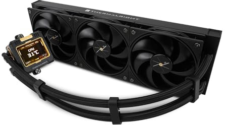 Thermalright FW360 - Raffreddamento ad acqua CPU, AIO, risoluzione IPS 320 x 240, schermo LCD, per raffreddamento CPU liquido AMD/Intel, AM5/LGA1700/1851, display IPS da 2,4 pollici
