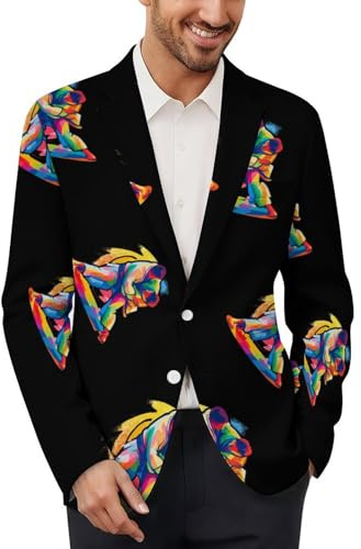 Jiu Jitsu Judo Sports Mens Casual Blazer Two Button Sport Coat Business Suit Jacket