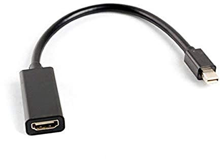 lanberg AD-0005-BK - Adattatore Mini Displayport 1.2 (Mini DP) a HDMI A (1.3B), con Cavo, 20 cm, Colore: Nero