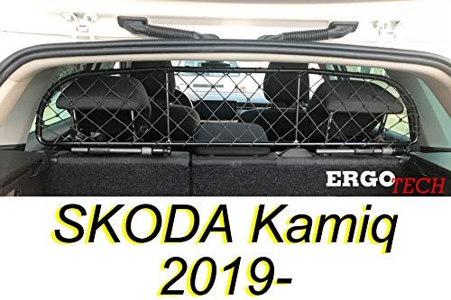 ERGOTECH Rejilla Separador protección para Skoda Kamiq, RDA65-XXS8, para Perros y Maletas