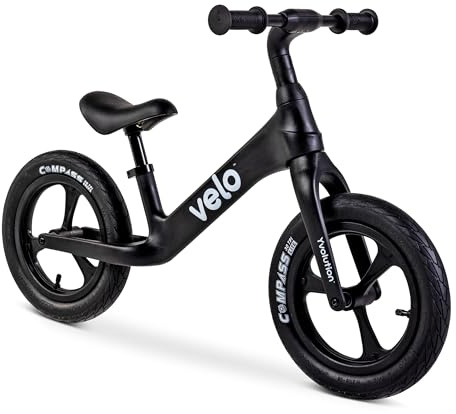 Yvolution Y Velo Pro - Bicicleta Deportiva Ligera de Equilibrio, Bicicleta de Entrenamiento sin Pedal, para niños de 3, 4, 5 años, con Manillar y Asiento Ajustables, neumáticos de Aire de 12 Pulgadas