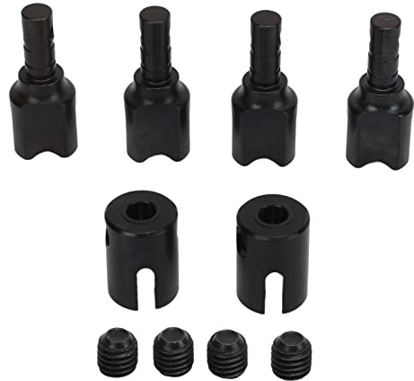 RiToEasysports RC Diff Outdrive, 4pcs RC Différentiel Coupe D'entraînement avec Coupe De Joint d'arbre De Transmission pour 1/7 1/8 Voiture Mise À Niveau Partie (Le Noir