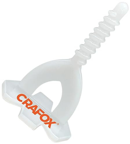 CRAFOX® Croisillons Carrelage Autonivelant 1mm | 250 Clips | Pose Facile & Précise | Espacement Régulier | Idéal pour Carrelage Sol & Mur | Système de Nivellement à Visse Professionnel
