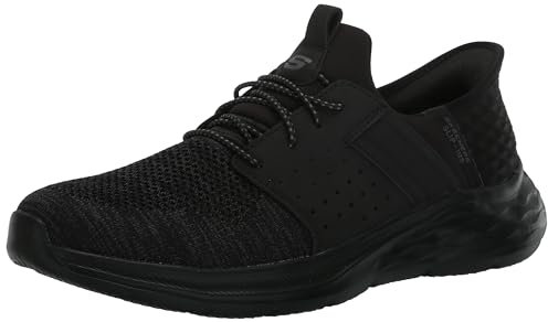 Skechers Herren Garner-Newick Hands Free Slip-in Mokassin, Schwarz/Schwarz, 43 EU
