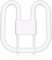 GR10q 4 Pin 16W 3500K Warm White Compact Fluorescent Bulb, CFL Save Square 4 Pin Lamp Bathroom Light Bulb, GR10q DD Flat Butterfly Bulb for Flush Ceiling Light, Home, AC 230V(Small Size:13.3cm*13.3cm)