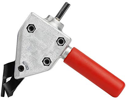 QZHDX Cortadora de láminas de Metal, cortadora de láminas de Acero y Hierro, Herramienta de Corte, Accesorios de Taladro eléctrico (Herramienta eléctrica no incluida)