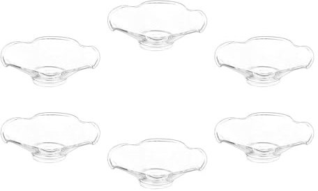 6 Stück Tropfenfänger für Kerzen Glas, Tropfschutz Kerze für Kerzenständer, Stabkerzen Klar Kerzentropfmanschetten für Kerzenhalter Stabkerze für Hochzeit Tisch Wohnzimmer Tafelkerzen, Blütenblatt