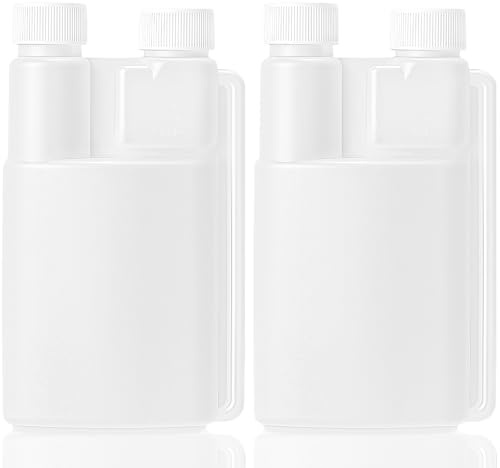 Chengu Plastic Flask with Built in Shot Glass, 2 Pcs, 8.45 Oz, 0.67 oz