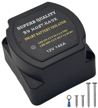 Battery Isolator 12V, Isolatore Accumulatore, Stabilizzatore di Prevenzione Protezione Sicurezza per Auto Moto Rimorchio Imbarcazioni