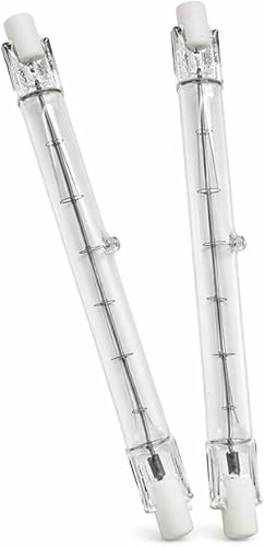 GROWS MORE R7s Halogen Light Bulb ECO Halogen 120W=150W R7s Linear Light Bulbs – 118mm Double Ended Floodlight Bulb – 230V Dimmable Warm White – J118 2900K Warm White for Security Light (Pack of 2)