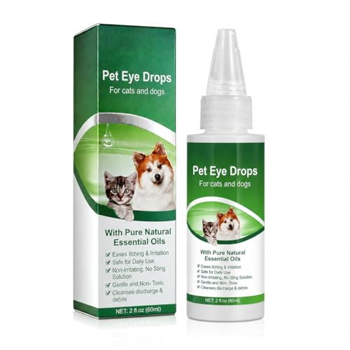 MeFay Dog Eye Drops 60ml - Gentle Eye Cleaner for Dogs & Cats | Cleansing & Soothing Eye Wash for Dry, Itchy, Irritated & Gunky Eyes | Tear Stain Remover & Daily Eye Care Solution