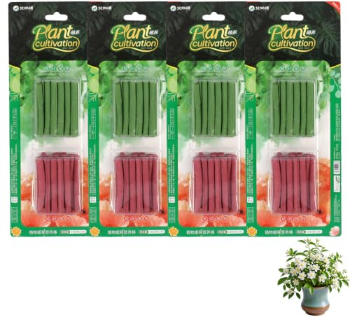 96 barritas de abono para plantas, fertilizante de liberación lenta hasta 100 días, nutrición equilibrada para macetas y plantas de interior, apto para 50 a 150 plantas, pH 5,6-6,5