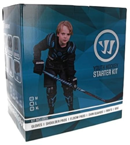 Warrior Kit de démarrage de hockey sur glace et en ligne pour enfants (Bambini L)