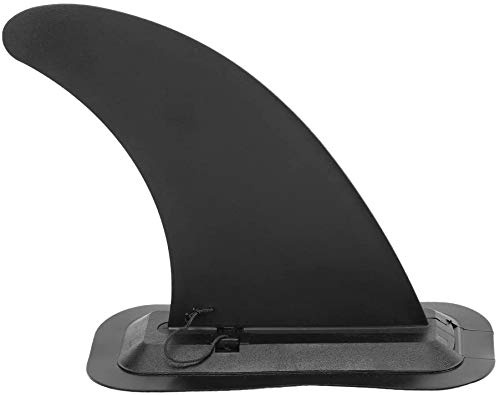 POFET Surf Center Fin, Surf SUP Fin Longboard Surfboard Stand Up Paddle PVC desmontable centro aleta negro