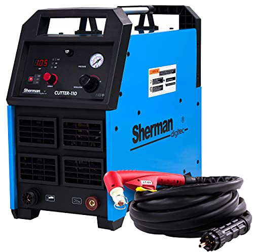 Taglio al plasma Tagliatrice taglierina pulita 105Amp 400V Inverter IGBT, Taglio di Massimo: 40mm, Taglio a contatto Taglierina al plasma/L’innesco di arco HF SHERMAN CUTTER 110 HF