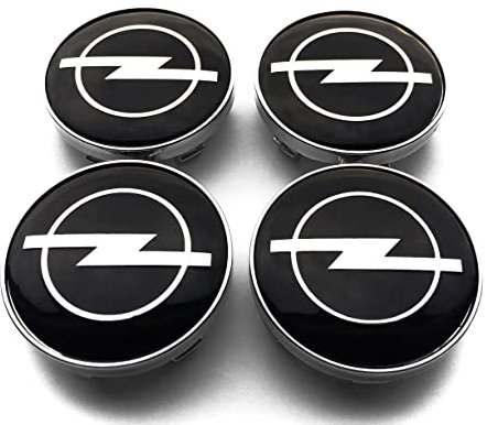DOCHKA 4 X 60mm Nabenkappen Felgen Kappen Felgendeckel Radkappen Radnabendeckel Nabendeckel Felgenkappen für OPEL 60mm / 57mm