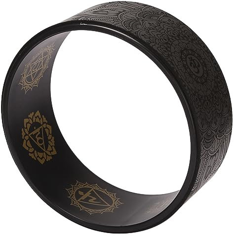 COSINE Yoga-Rad, Hinterrad, Yoga-Rolle, Yoga-Rad aus PU-Kork, für Dehnung, Flexibilität, Backbends, Vertiefung von Yoga-Posen