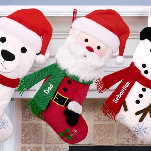 DIBSIES Personalized Cozy Companions Christmas Stocking (Santa)