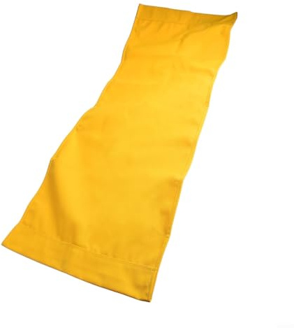 Eawfgtuw Copertura di ricambio per sedia da spiaggia da esterno, in tela, per poltrone, piscina, cortile, giardino, prendisole, copertura antivento e impermeabile, 120 x 45 cm (giallo)