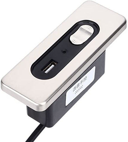 Nikou Elektrisk handkontroll för soffa, tryckknappsbrytare röststyrning, med USB-mobiltelefonladdare, elektrisk soffstyrning (5-polig rak kontakt)