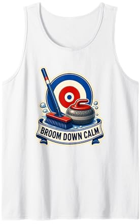 Broom Down Calm Curling Tank Top