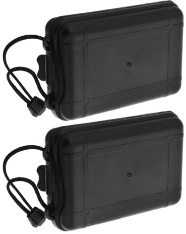 UKCOCO 2pièces Boîte à Pointes De Flèches avec Couvercle Organisateur Pratique pour Archers en PE Noir Étui De Rangement Compact pour Tir à Arc en Plein Air