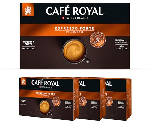 Café en Dosettes - Café Royal Pro | 3 x 50 - Compatibles avec les Machines à café Nespresso®* Professional - Saveur Espresso Forte