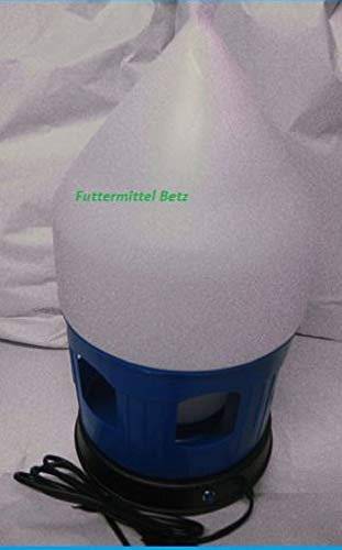 BVT Tränkenwärmer 18,5 cm mit Kegel weiß mit 3,5 Liter Tränke Tauben Geflügel Hühner