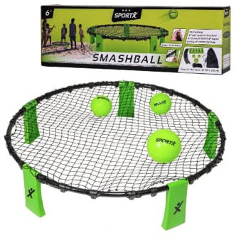 SportX - SportX Fang- und Wurfspiel mit Handpumpe und Koffer - 1 Stück