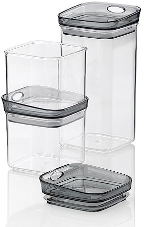 kela Boîte Hermétique à provisions Jule, 3 pièces, MS-plastique, transparent, 2x 500 ml, 1x 1200 ml, 12058