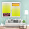 Stick On Blinds for Windows 60 x 90 cm Pleated Window Shades, No Drilling Door Blinds Quick Fix and Easy to Install for Bedroom Bathroom Kitchen, Yellow