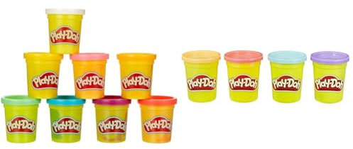 PlayDoh E5044EU4 8er Pack, Knete in Regenbogen Farben & erPack Sweet, tolle Farben für Kinder ab 2 Jahren, 112gDosen (pink, hellblau, Hellorange, lila), Knete für fantasievolles und kreatives Spielen