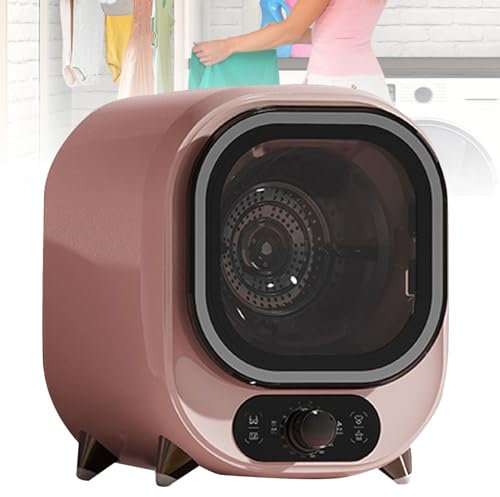 Portable Condenser Tumble Dryer - Small 5kg Capacity, Compact Spin Dryer 0.8kg Load - Perfect for Countertop or Wall Mount Use