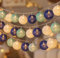 ENLACE LED Baumwollkugeln Lichterkette, 1,5M 10 LED Cotton Ball Lichterketten Kugeln, Blau Hellblau Weiß Baumwollkugeln Lichterkette für Kinderzimmer, Schlafzimmer, Hochzeit, Weihnachten, Party Deko