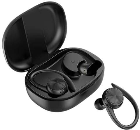 Audífonos inalámbricos – Auriculares intrauditivos | Auriculares impermeables con cancelación de ruido con audio claro y graves profundos, diseño ergonómico para deportes, llamadas, viajes y escucha