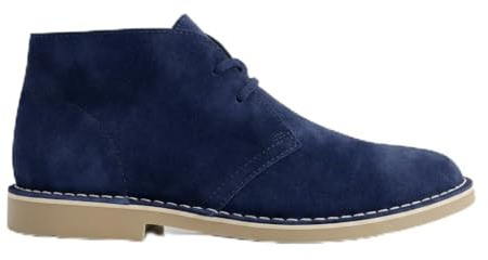 Botas pisamierdas azul marino para hombre con cordones