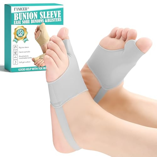 Calcetines Hallux Valgus, Corrector de Juanetes, Con Correa Elástica Suave Para El Talón, Los Pies Separador de Juanetes Del Pie, Suministros Enderezadora Cuidado De Los Pies Mujeres y Hombres,Gris