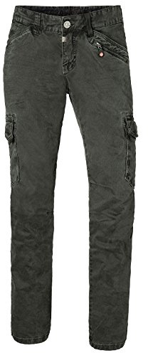 Timezone Pantalon Cargo Ben pour Homme, Vert (Tank Green 4046), 38W x 34L