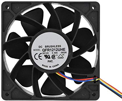 CPU Cooling Fan, 12V 4-wire 4pin 7500RPM Silent Cooling Fan CPU Cooler Chassis Radiator for Desktop Computer, for Antminer S7 S9, 120 X 120mm