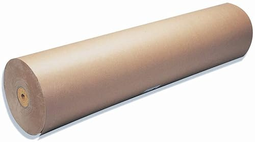 Bobina Papel Kraft Verjurado. Rollo 80 Metros Papel Especial Embalaje. Ancho 100 cm. Gramaje 60gr. Tamaño XXL. Peso 5 kilos aprox.