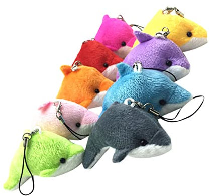 Toyvian 5 Stück Plüschtier Plüsch- - Mini- - Wal- Hängende Verzierung Meer Stofftier Für Mädchen Tier Weicher Plüsch Für Schlüsselbund