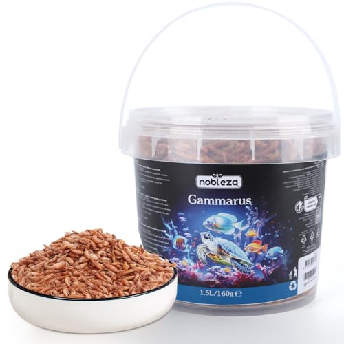 Nobleza Nourriture pour Tortues et Tortues d'eau à Base de crevettes de rivière Naturelles de Haute qualité(160g / 1500ML)